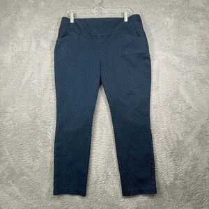 Lee Womens Sculpting Slim Fit Skinny Leg Pull On Pants Blue Size 4 Short Mid Ris